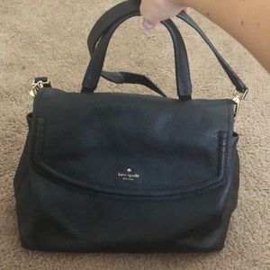 Black leather Kate Spade bag